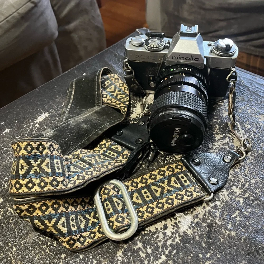 Minolta Vintage Camera with Strap